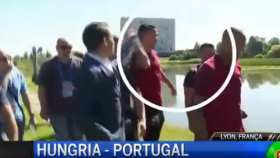 Watch Cristiano Ronaldo End Interview By Throwing Reporter's Microphone In Lake