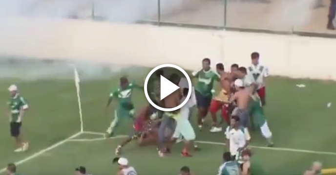 Anarchy Breaks Out At Brazilian Soccer Game — Military Police Intervene