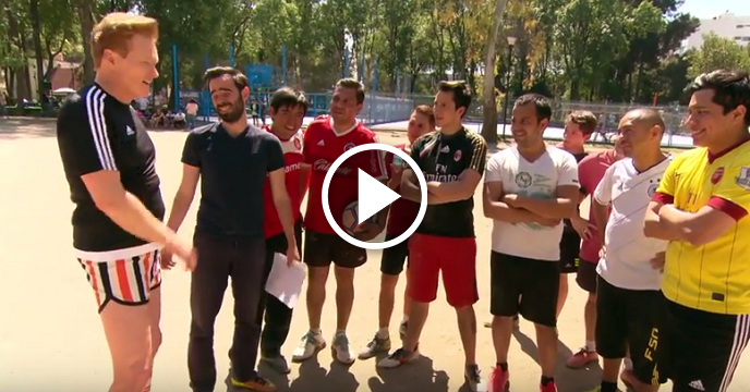 Conan O'Brien Played Soccer With The Locals In Mexico And He Was Hilariously Awful