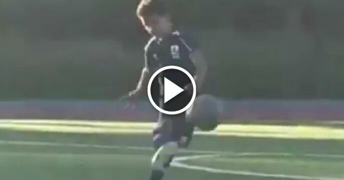 Cristiano Ronaldo's 6-Year-Old Son Scores on an Absolutely Brilliant Free Kick