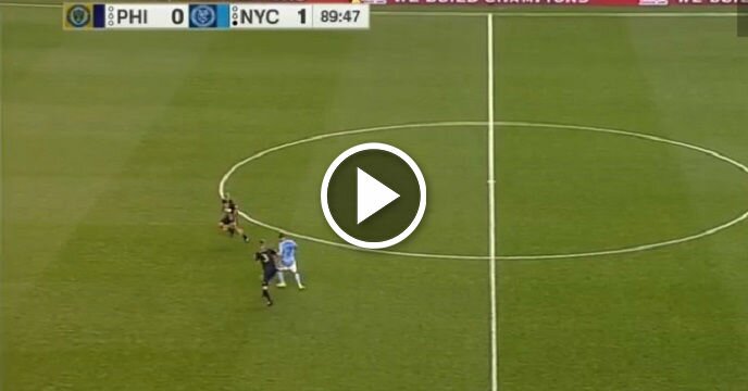 New York City FC's David Villa Just Scored MLS Goal of the Year From Just Inside Midfield