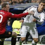Rooney and Ronaldo played against each other during the Champions League clash between Manchester United and Real Madrid