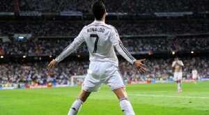 Cristiano Ronaldo celebrates hat-trick