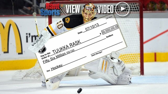 Boston Bruins Make an Idiotic Eight-Year Committment To Tuukka Rask