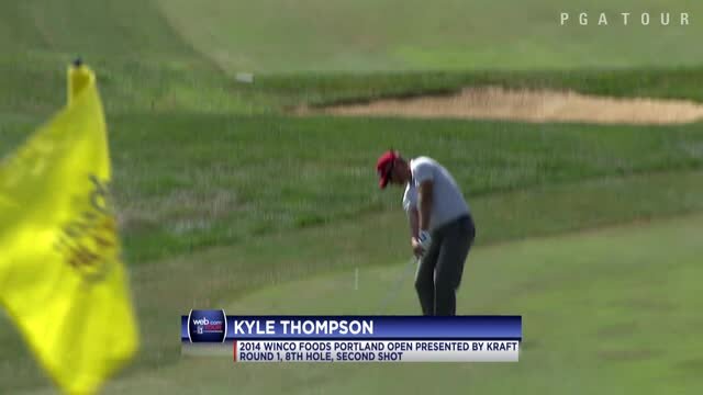 PGA TOUR | Kyle Thompson's hole-out at the WinCo Foods Portland Open is No. 8 shot of 2014
