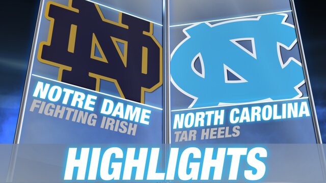 ACC: Notre Dame-UNC Highlights