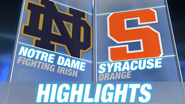ACC: Notre Dame-Syracuse Highlights