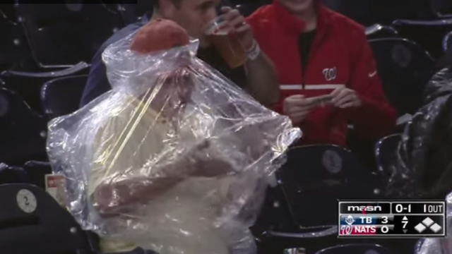 Very Old Washington Nationals Fan Gets Trapped In A Plastic Case Of Emotion