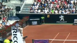 Watch Poor Ball Boy Face-Plant After Passing Out At Italian Open
