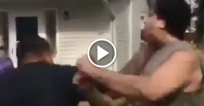 Redneck Taunts Dude Who Responds By Knocking Him Into Next Week