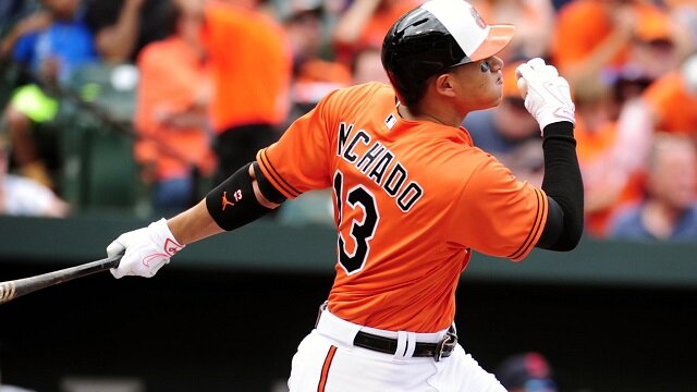 Orioles' Manny Machado Absolutely Clobbers Spring Training HR 