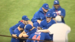 Random Chicago Cubs Fan Runs On Field To Celebrate Jake Arrieta's No-Hitter