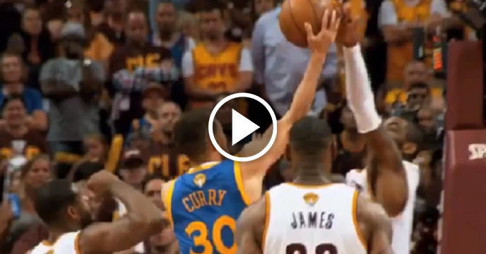 Watch Kyrie Irving Deny Stephen Curry With Emphatic Rejection