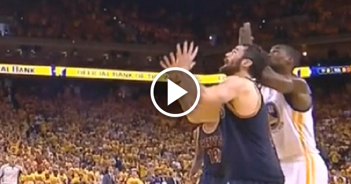 Watch The Harrison Barnes Elbow That Put Kevin Love In Concussion Protocol