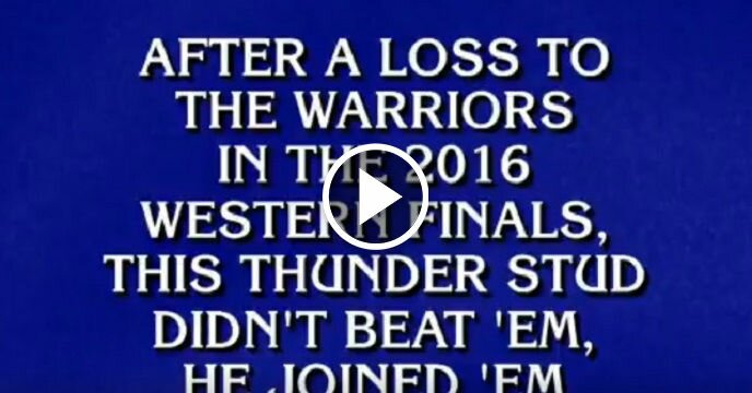 Jeopardy! Trolls Kevin Durant With the Greatest Answer in the History of the Show