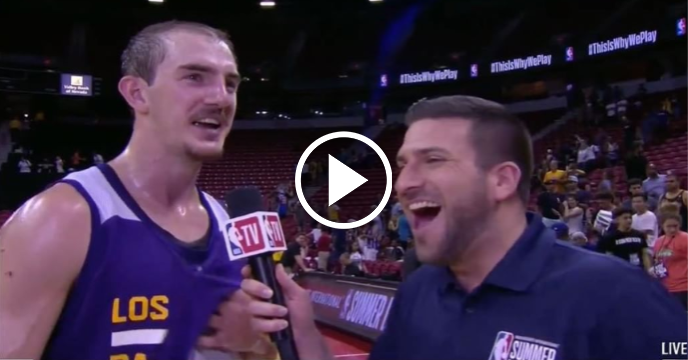 Alex Caruso Jokes About Rare 'White Guy' Alley-Oop After Lakers Summer League Game