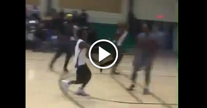 LeBron James Jr. Throws Off-the-Backboard Alley-Oop to Miami Heat Big Man Hassan Whiteside