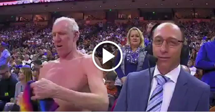 Bill Walton Casually Changes His Shirt On Live TV During Kansas vs. Texas Broadcast