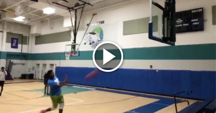 Purdue Basketball Commit Trevion Williams Drains Bank Shot in Dude Perfect Audition Clip