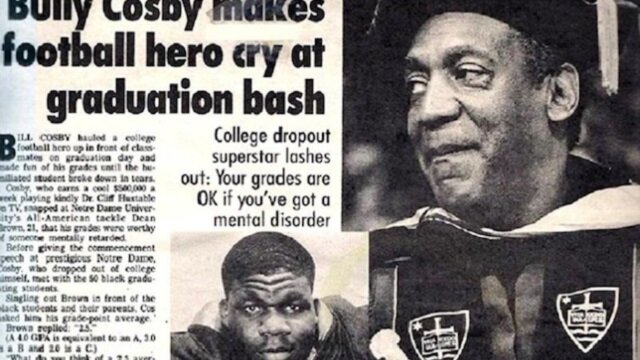 Bill Cosby Once Made a Notre Dame Football Player Cry In Public