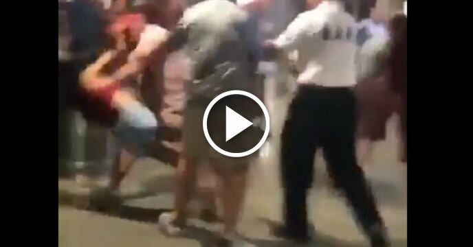 Alabama Fans Throw Woman Down to Ground at Mercedes-Benz Stadium