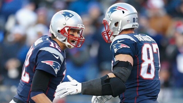 New England Patriots-Tom Brady and Rob Gronkowski