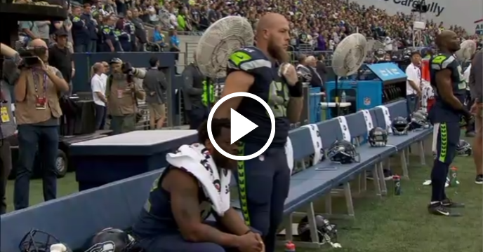 Seahawks' Justin Britt Supports Michael Bennett During National Anthem Protest