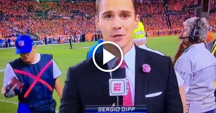 On-Field ESPN Reporter Sergio Dipp Goes Into Robot Mode During Sideline Report