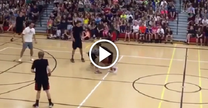 This High Schooler Literally Dislocated His Teacher's Knee With Devastating Crossover