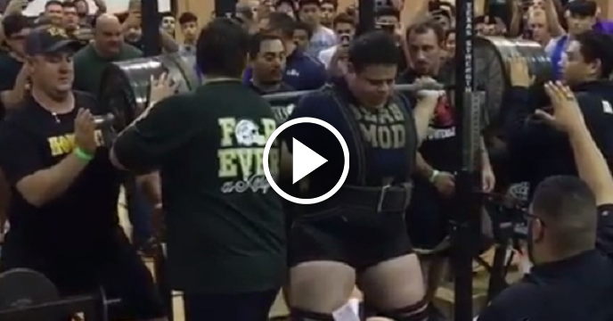 High School Football Player Squats 1,005 Pounds — Breaks His Own Texas State Record