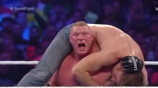  Watch Ambrose Get Destroyed By Lesnar At WrestleMania 32 