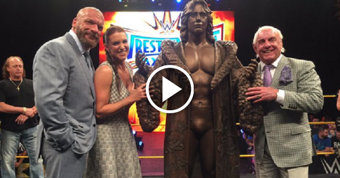 WWE Honors Ric Flair With Statue In Emotional Ceremony