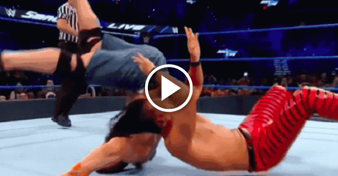 John Cena Nearly Breaks His Neck On WWE Smackdown Live