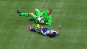 Watch MLS Goaltender Go Outside His Crease To Absolutely Level Opposing Forward
