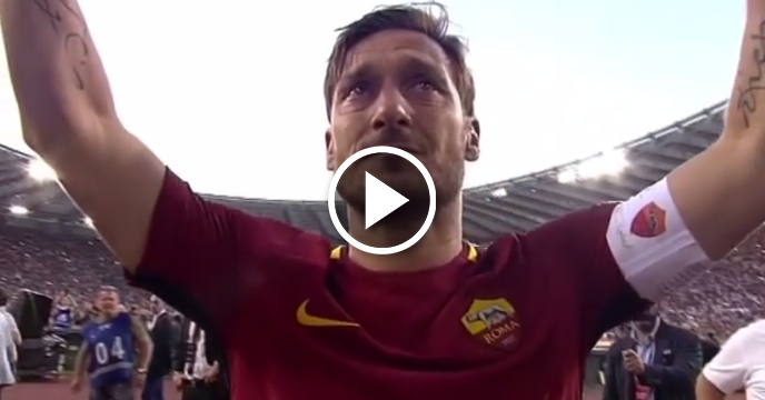 Francesco Totti Serenaded By AS Roma Home Crowd in Emotional Farewell