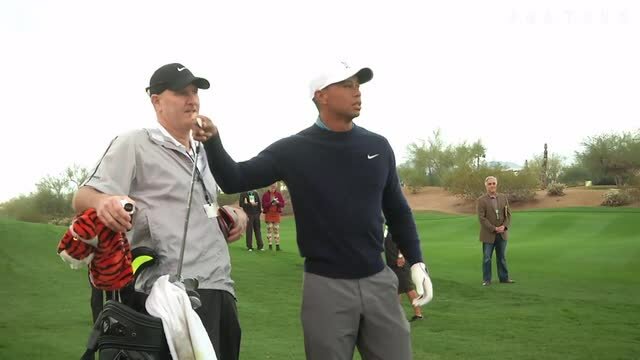 PGA TOUR | Tiger Woods in practice round at the before Waste Management